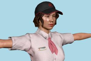 Service Female Service Female, female, lady, woman, girl, people, human, character